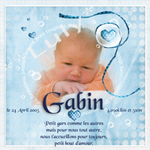 Modèle Gabin bleu grand format