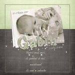 Modèle Gabin vert  grand format